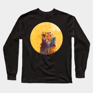 A Cat's Curiosity Long Sleeve T-Shirt